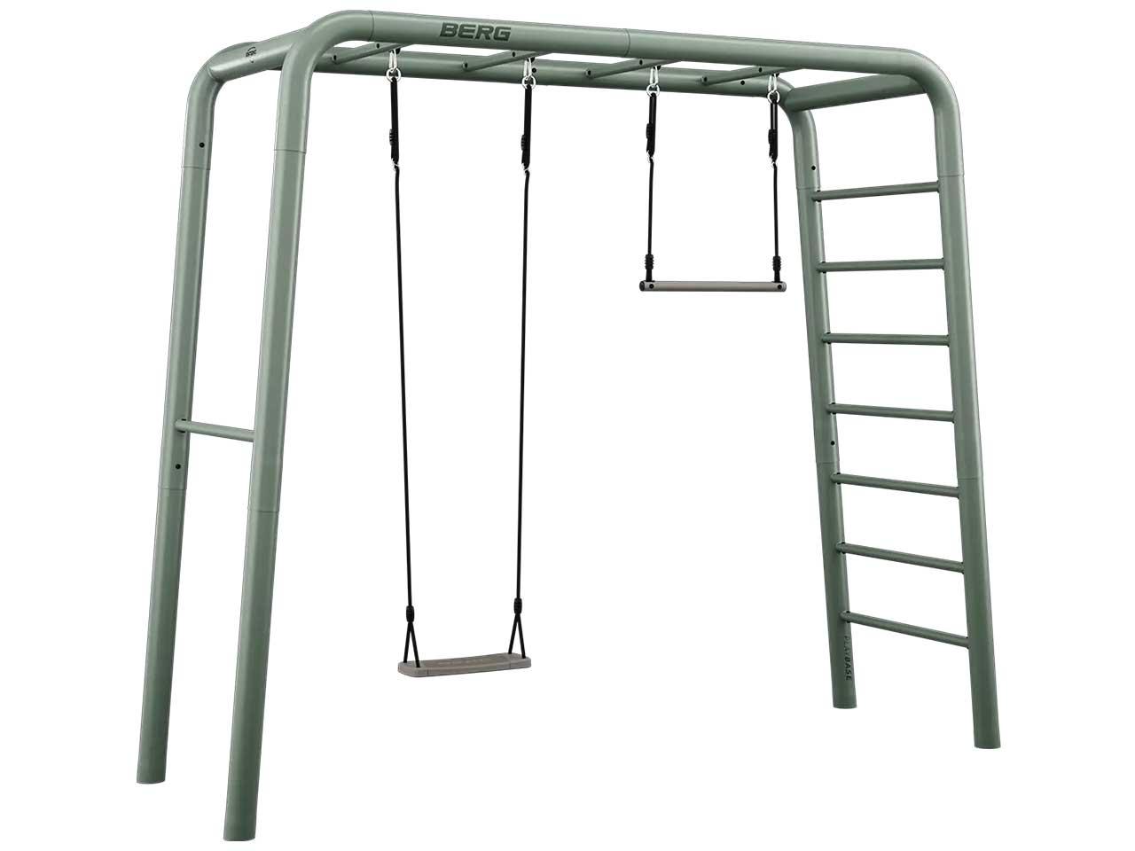 BERG PlayBase Medium TL Grün »Aktiv-Set« inkl. Schaukelsitz und Trapez