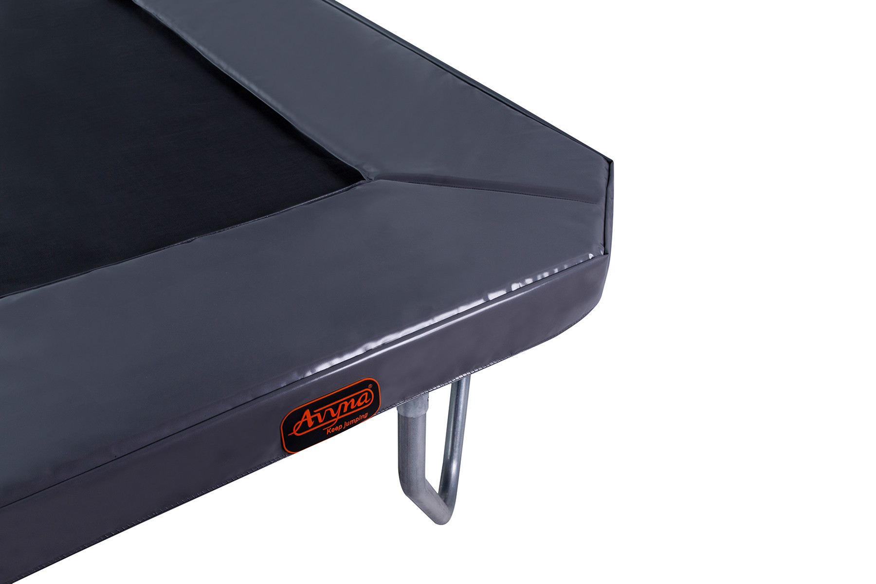 Avyna Trampolin Schutzrand HD Plus - Auf Beinen - 340 x 240 cm (234) - Grau