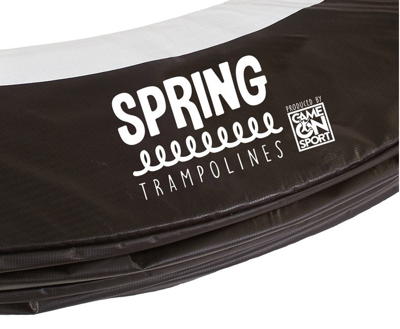 SPRING Trampolin Schutzrand 283 x 190 cm (9x6,5ft) - Schwarz