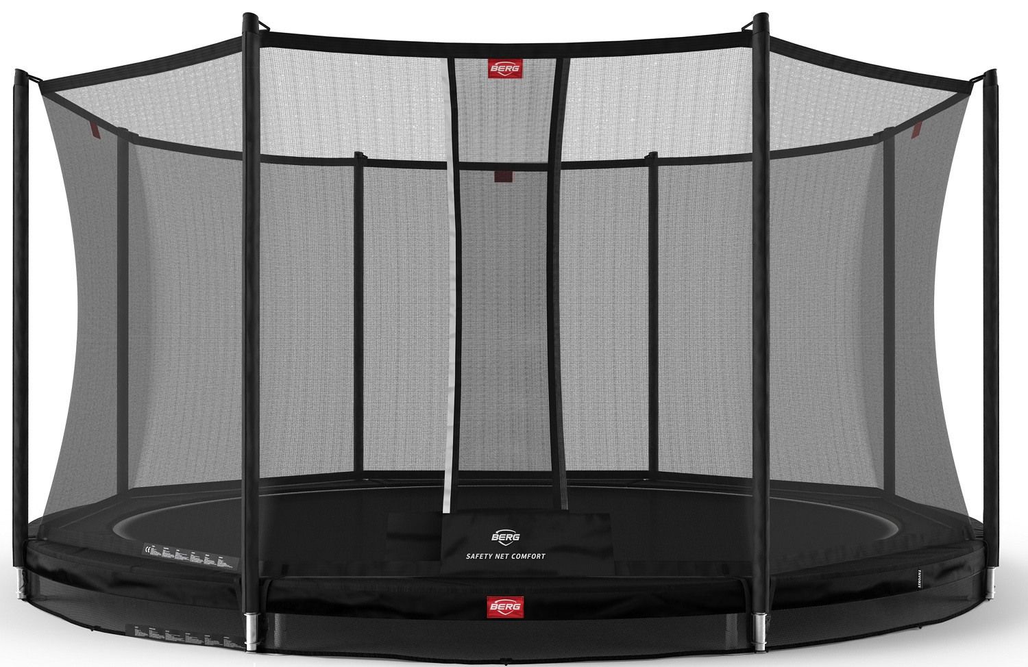 BERG Favorit trampolin InGround 430 cm Schwarz + Safety Net Comfort