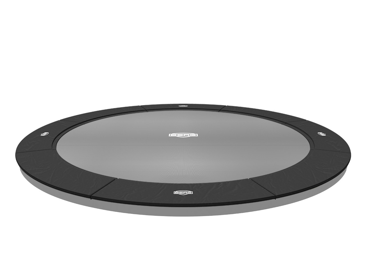 BERG Trampolin-Schutzrand Elite - Flachboden - 430 cm - Grau
