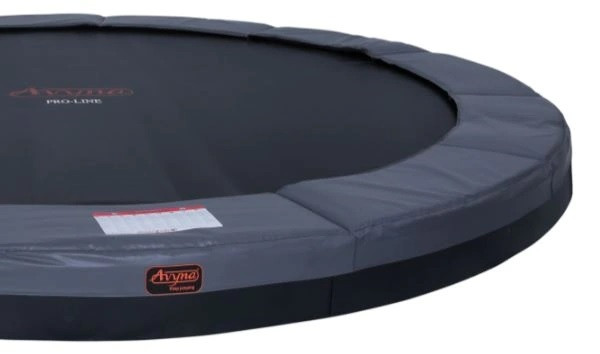 Avyna PRO-LINE Top Safe Trampolin Schutzrand 365 cm (12) - Flaches Niveau - Grau 