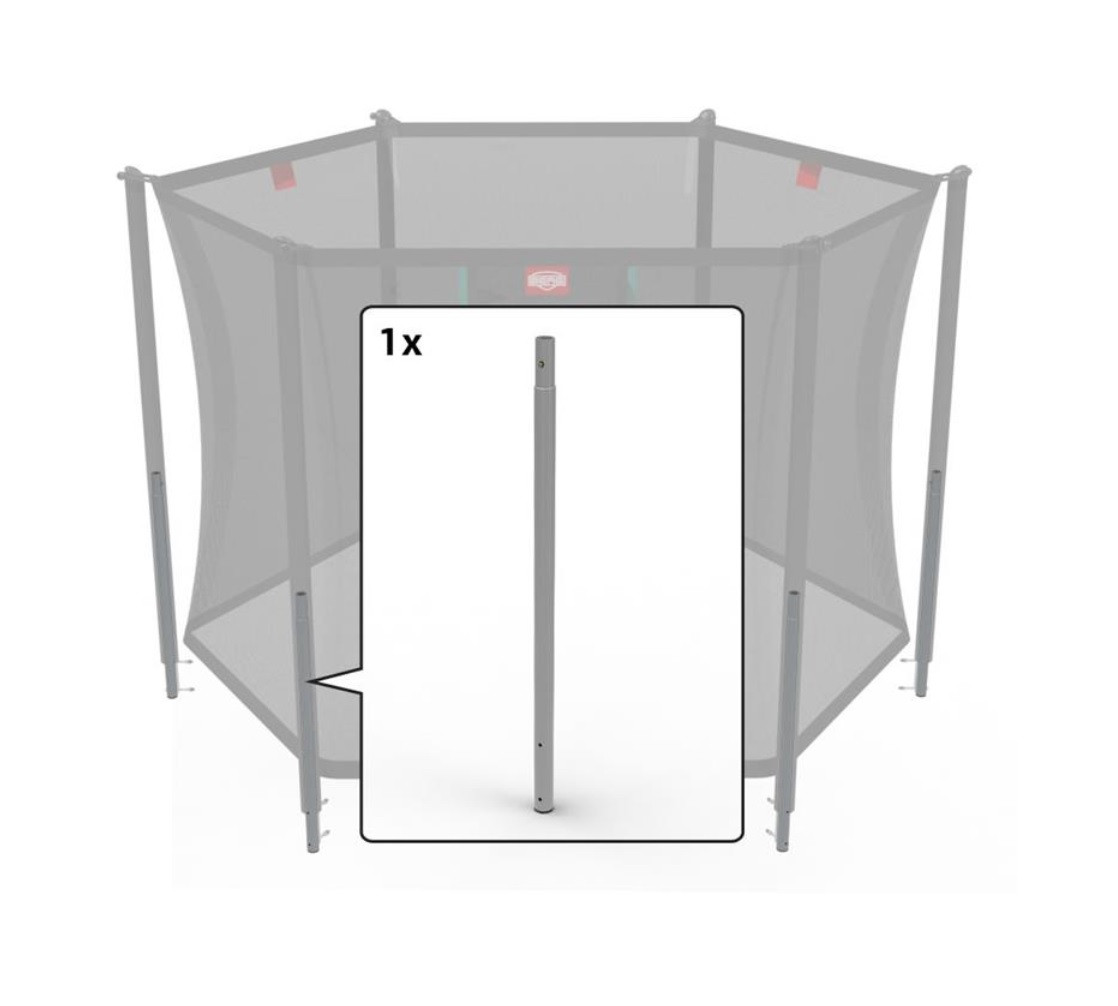 BERG Trampolin-Sicherheitsnetz - Sicherheitsnetz Comfort - Grundstange mit Federklemme - 300 cm