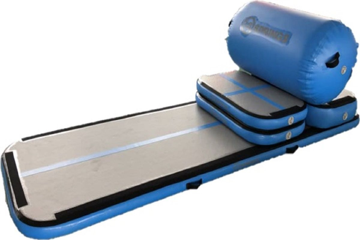 12SPRINGS Airtrack Set - 6-teilig - Hellblau