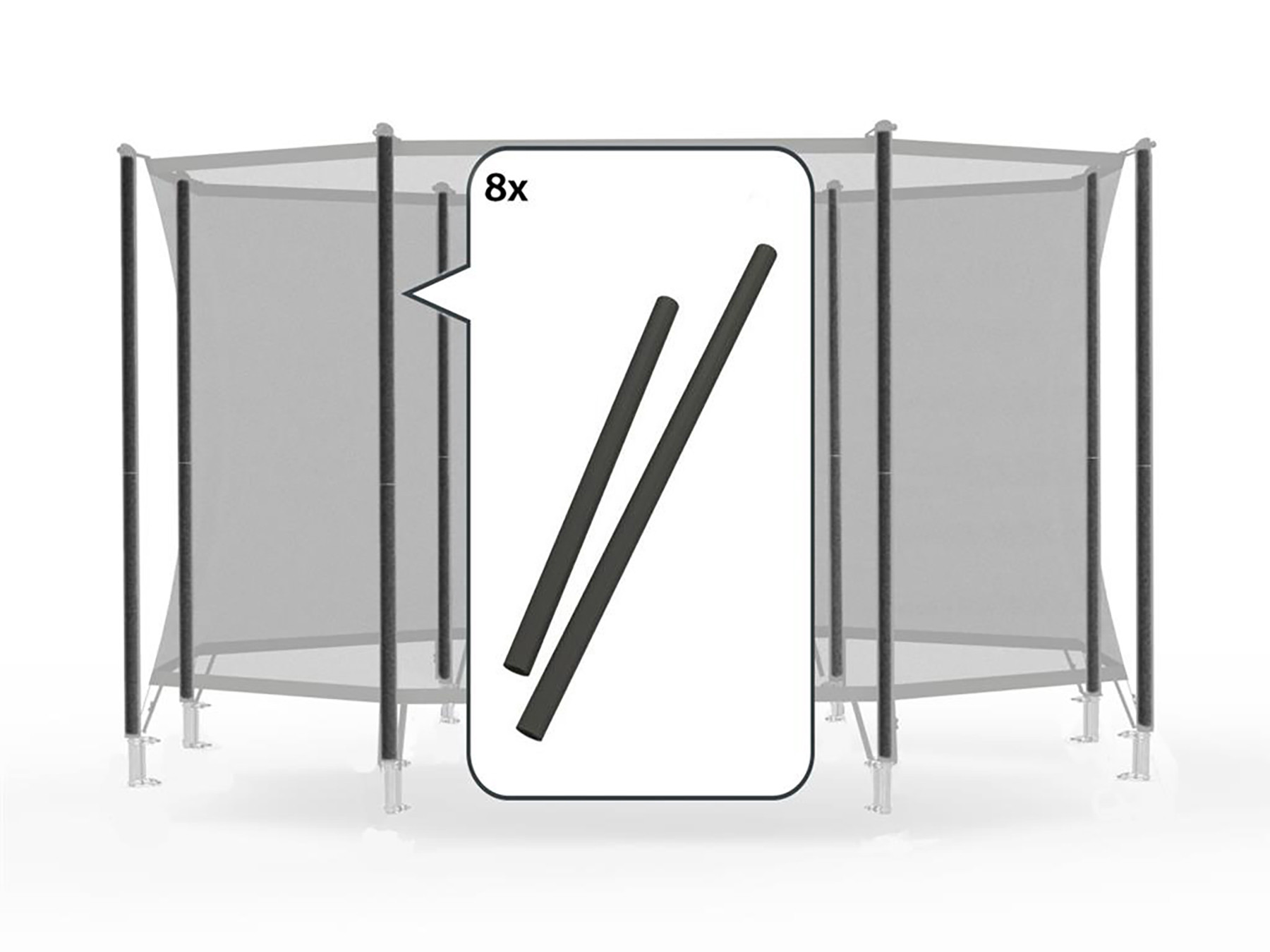 Safety Net Comfort - Set aus Schaumstoffteilen schwarz