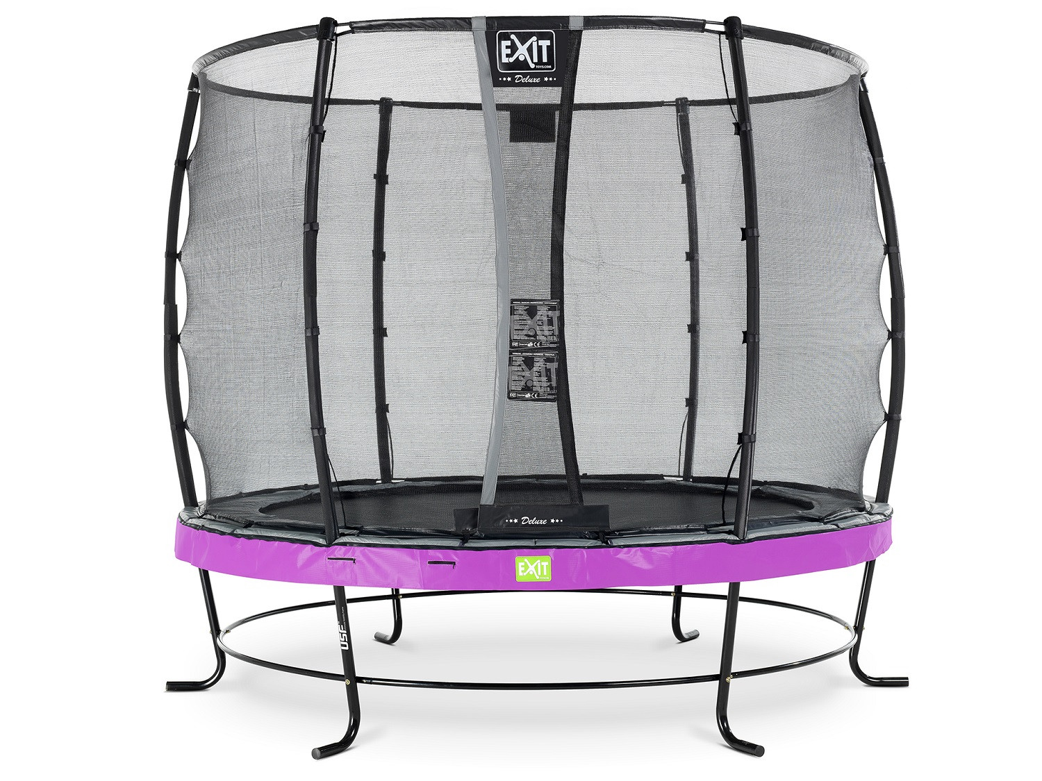 EXIT Elegant Premium Trampolin 305 mit Sicherheitsnetz Deluxe - Lila
