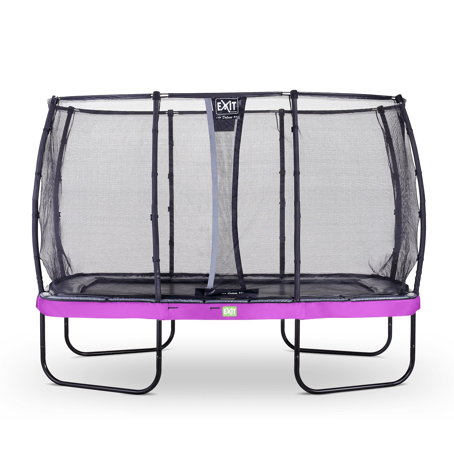 EXIT Elegant Premium Trampolin 427 x 244 mit Sicherheitsnetz Deluxe - Lila