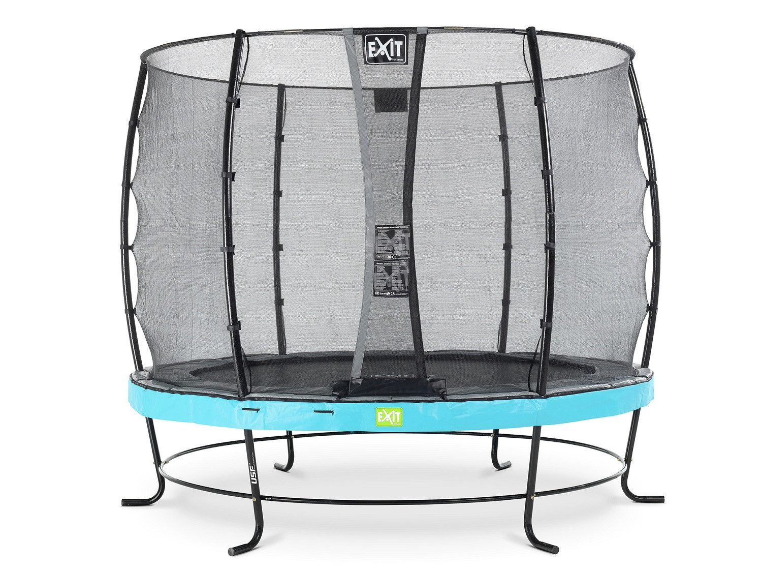EXIT Elegantes Trampolin 251 mit Sicherheitsnetz Economy - Blau