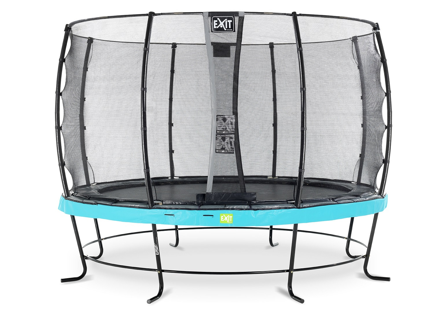 EXIT Elegantes Trampolin 427 mit Sicherheitsnetz Economy - Blau