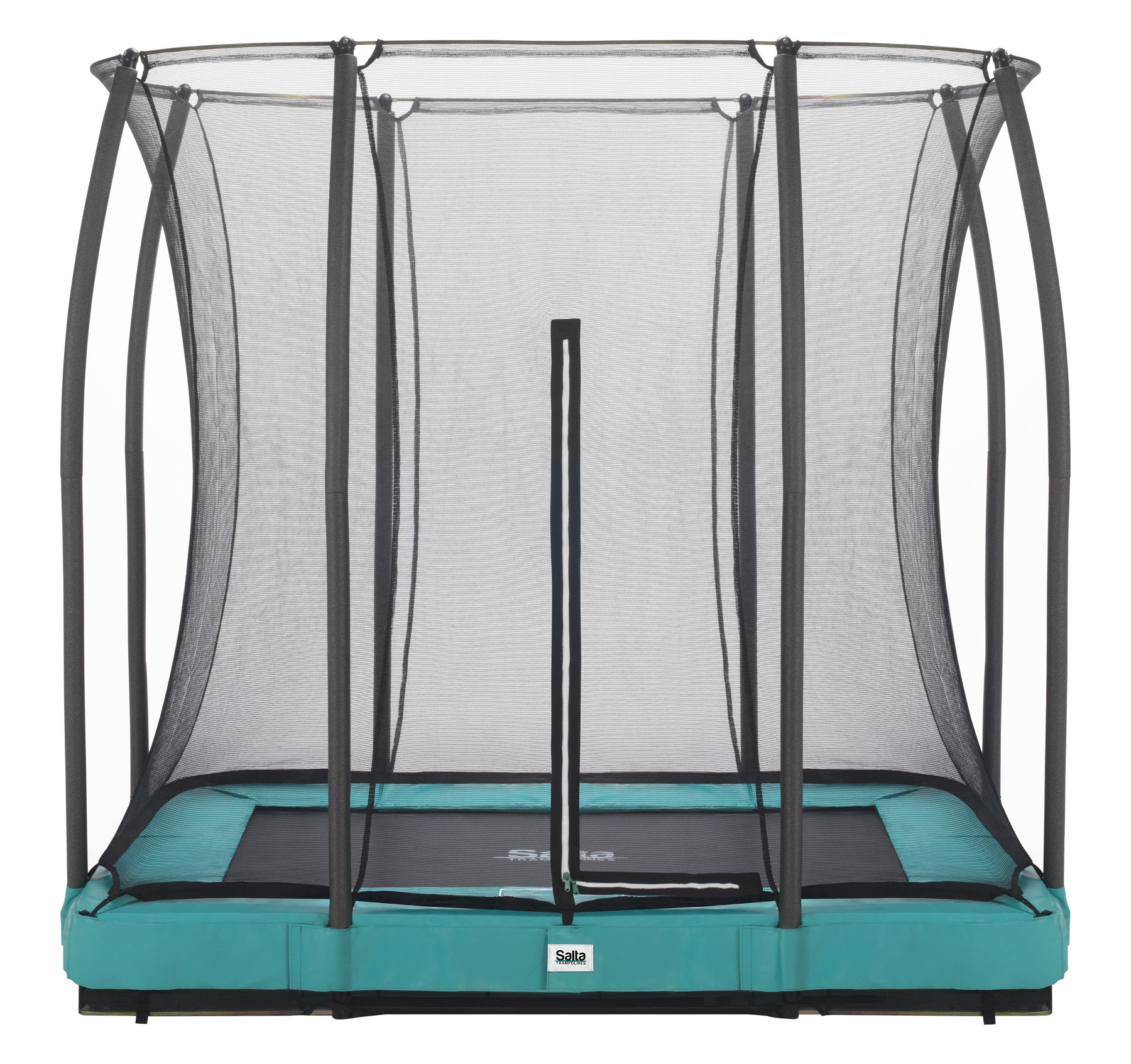 Salta Trampolin Comfort Edition Ground - 214x153cm - Rechteckig Grün