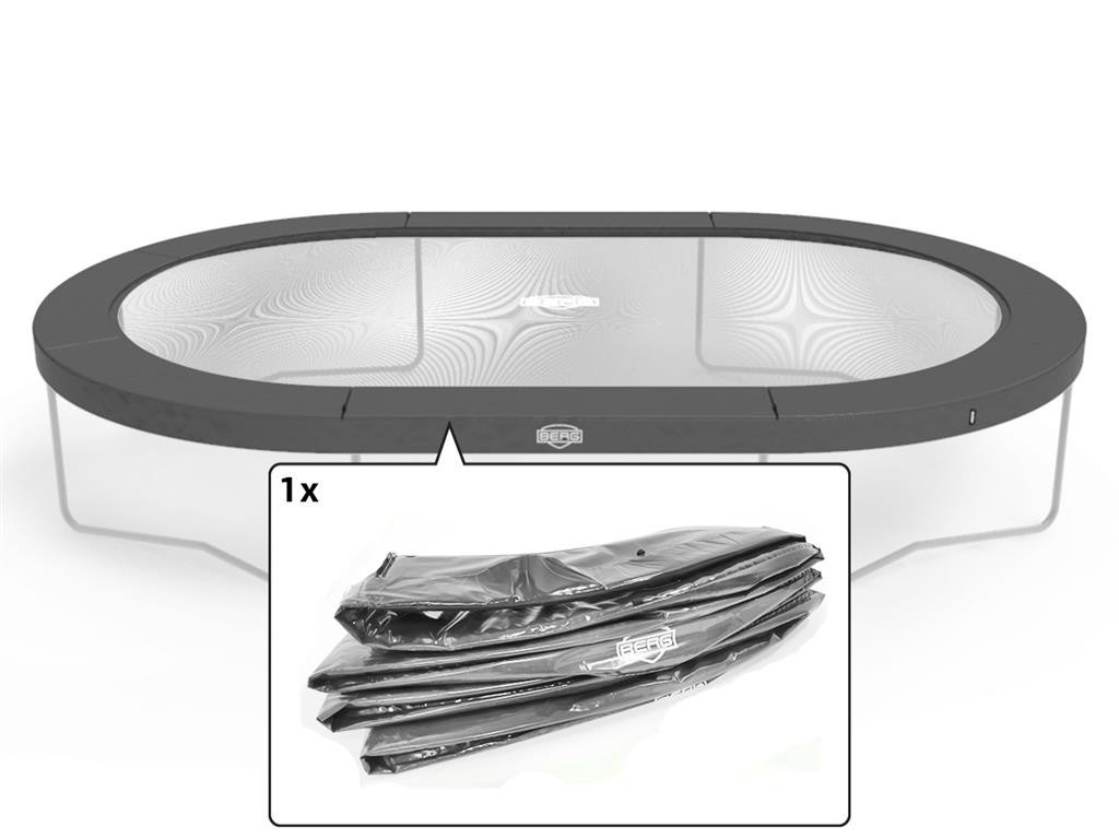 BERG Trampolin-Schutzrand Grand Elite - 520 x 350 cm - Grau
