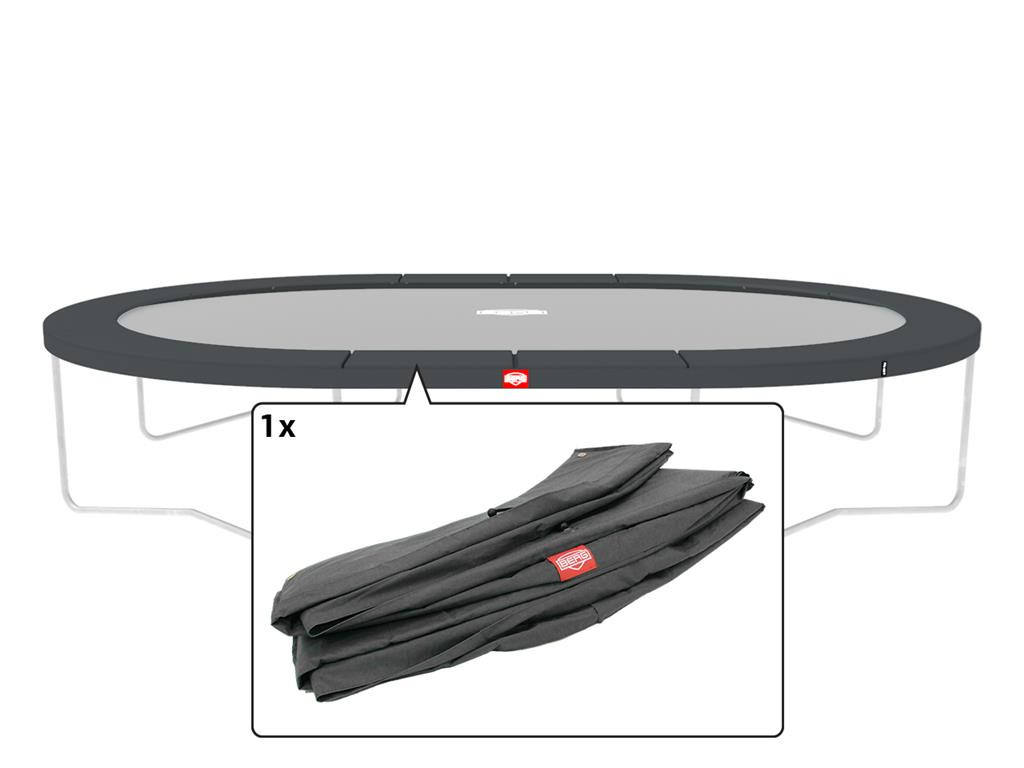 BERG Trampolin-Sicherheitsring Grand Favorit - Regular - 520 x 350 cm - Grau
