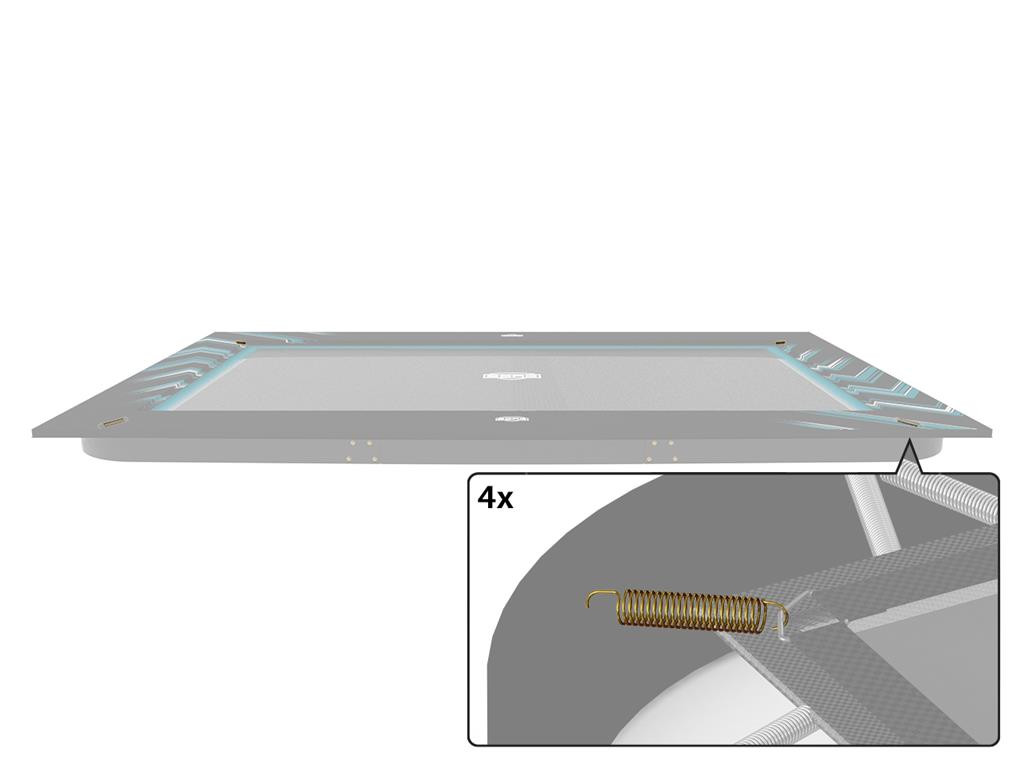 BERG Trampolin Sicherheitsring Feder - Befestigung - 4 Stück