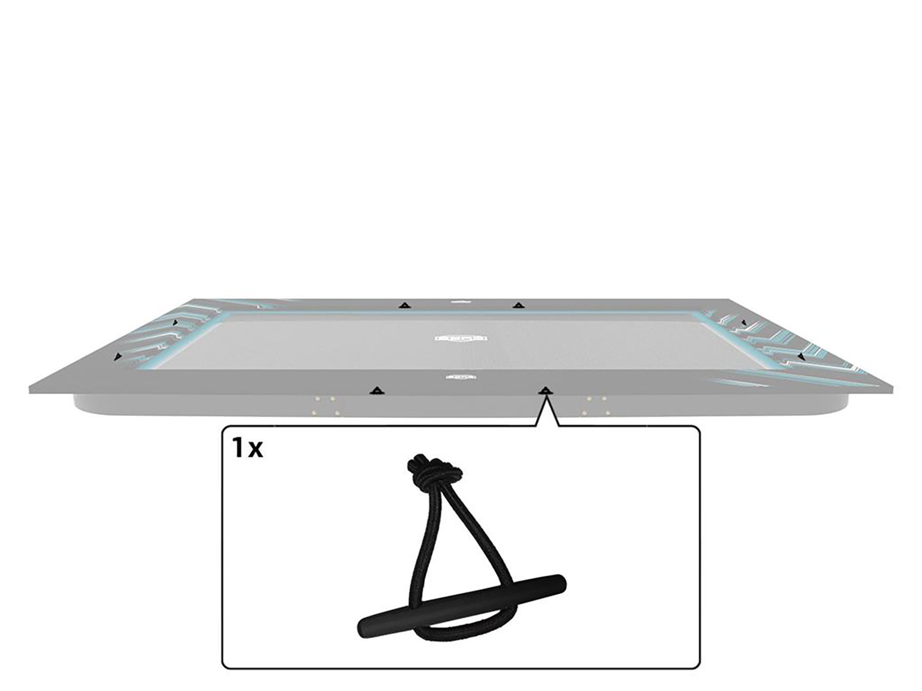 BERG Ultim Elite - Gummiband mit Zylinder für Schutzrand (4x)