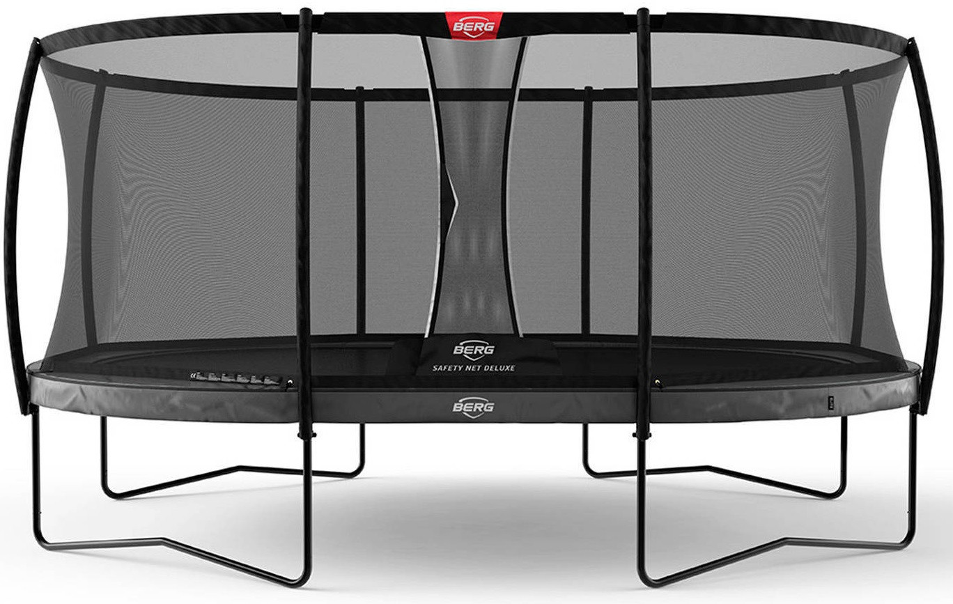 BERG Grand Elite trampolin Regular - 520 cm - Anthrazit Grau - mit Safety Net Deluxe
