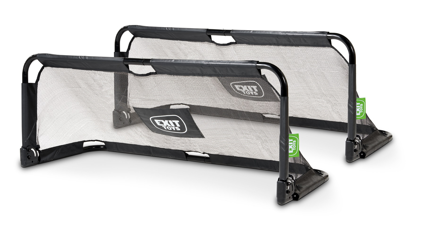 EXIT Panna faltbares stählernes Fußballtor 150x60cm (Set von 2) - schwarz