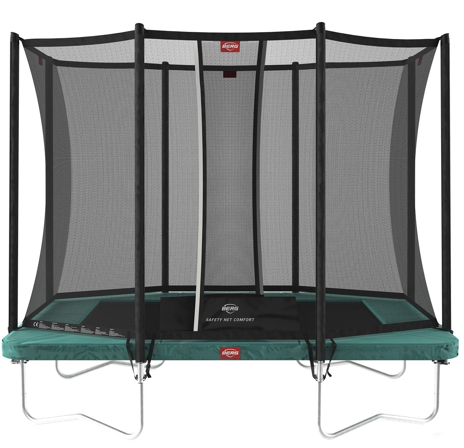 BERG Ultim Favorit trampolin Regular 280 cm Grün + Safety Net Comfort