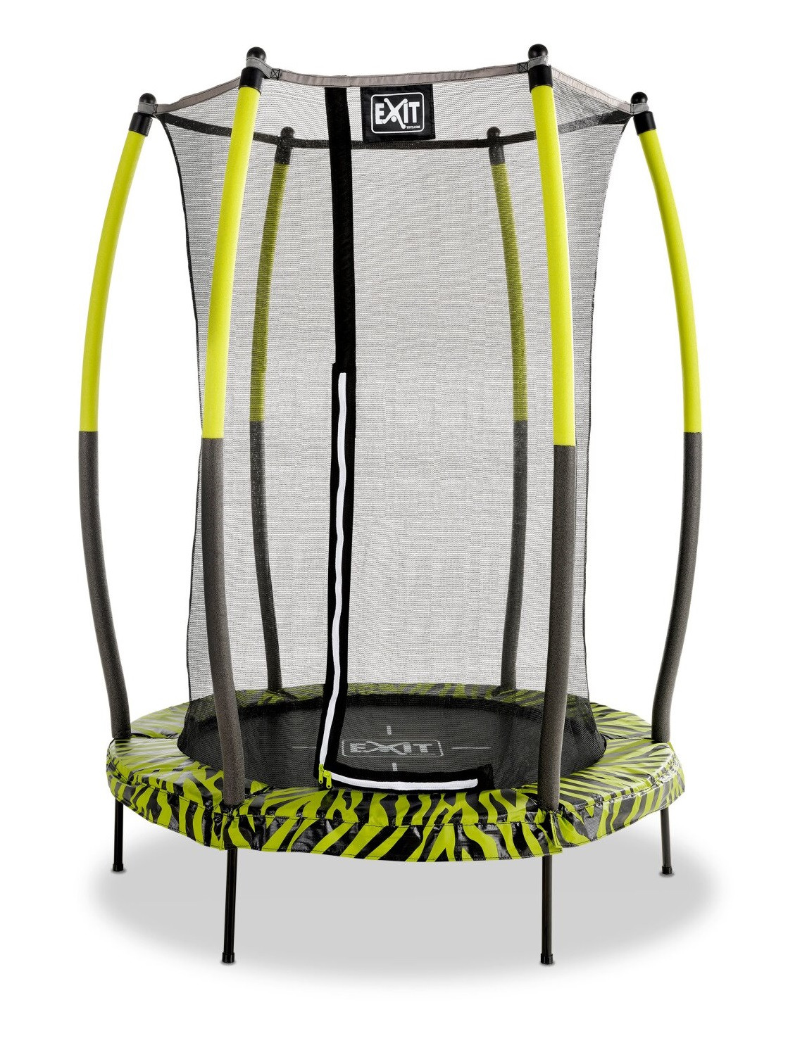 EXIT Tiggy junior Trampolin mit Sicherheitsnetz ø140cm - schwarz/grün