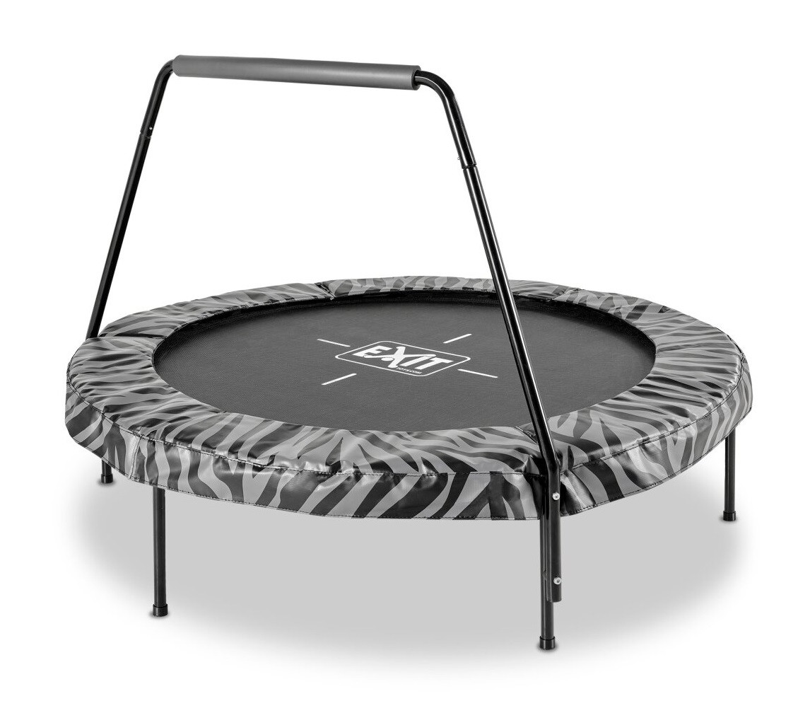 EXIT Tiggy junior Trampolin mit Bügel ø140cm - schwarz/grau