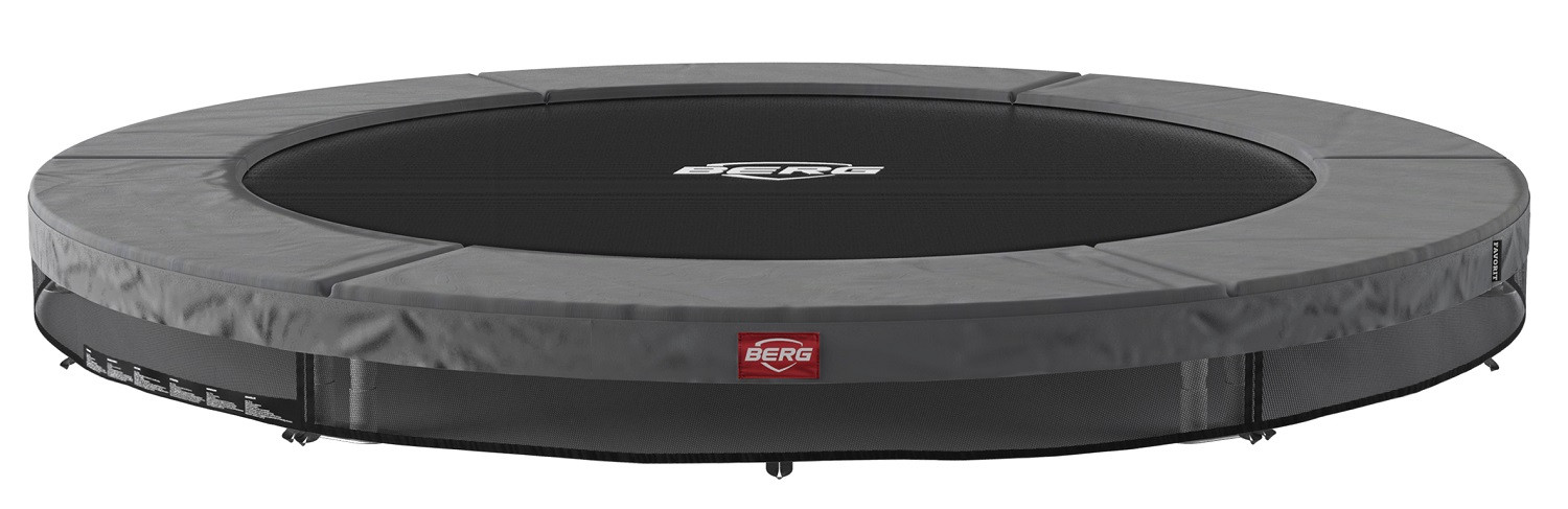 BERG Trampolin Favorit - InGround - 270 cm - Anthrazit Grau