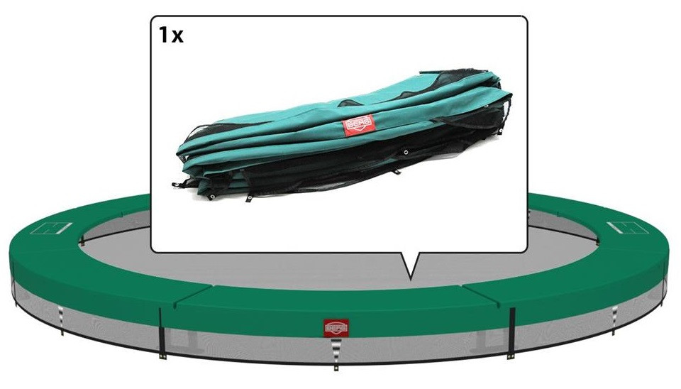 BERG Trampolin-Schutzrand Champion - InGround - 380 cm - Grün