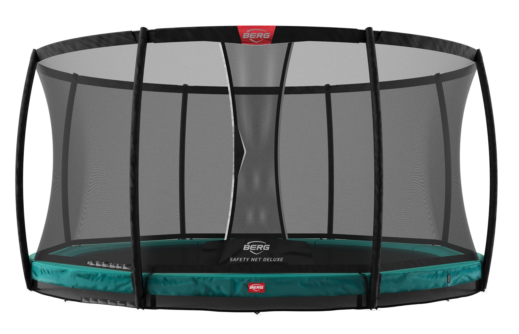 BERG Champion trampolin InGround 270 cm Grün + Safety Net Deluxe