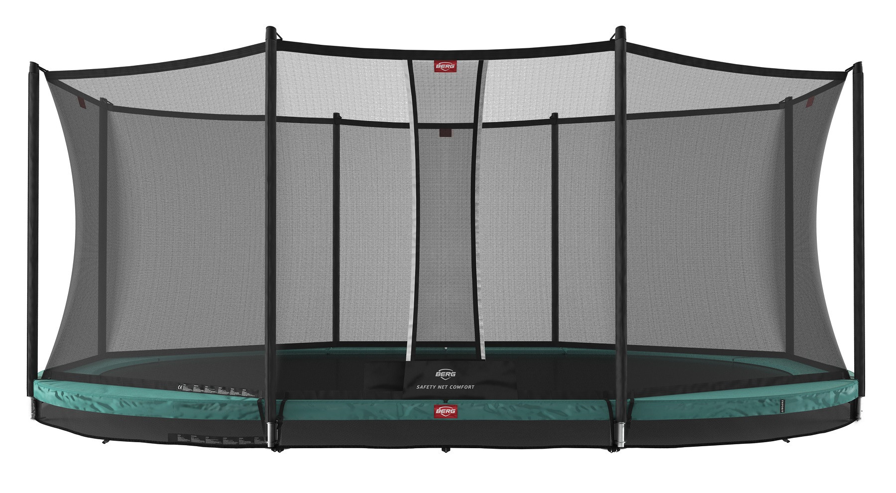 BERG Grand Favorit trampolin InGround 520 cm Grün + Safety Net Comfort