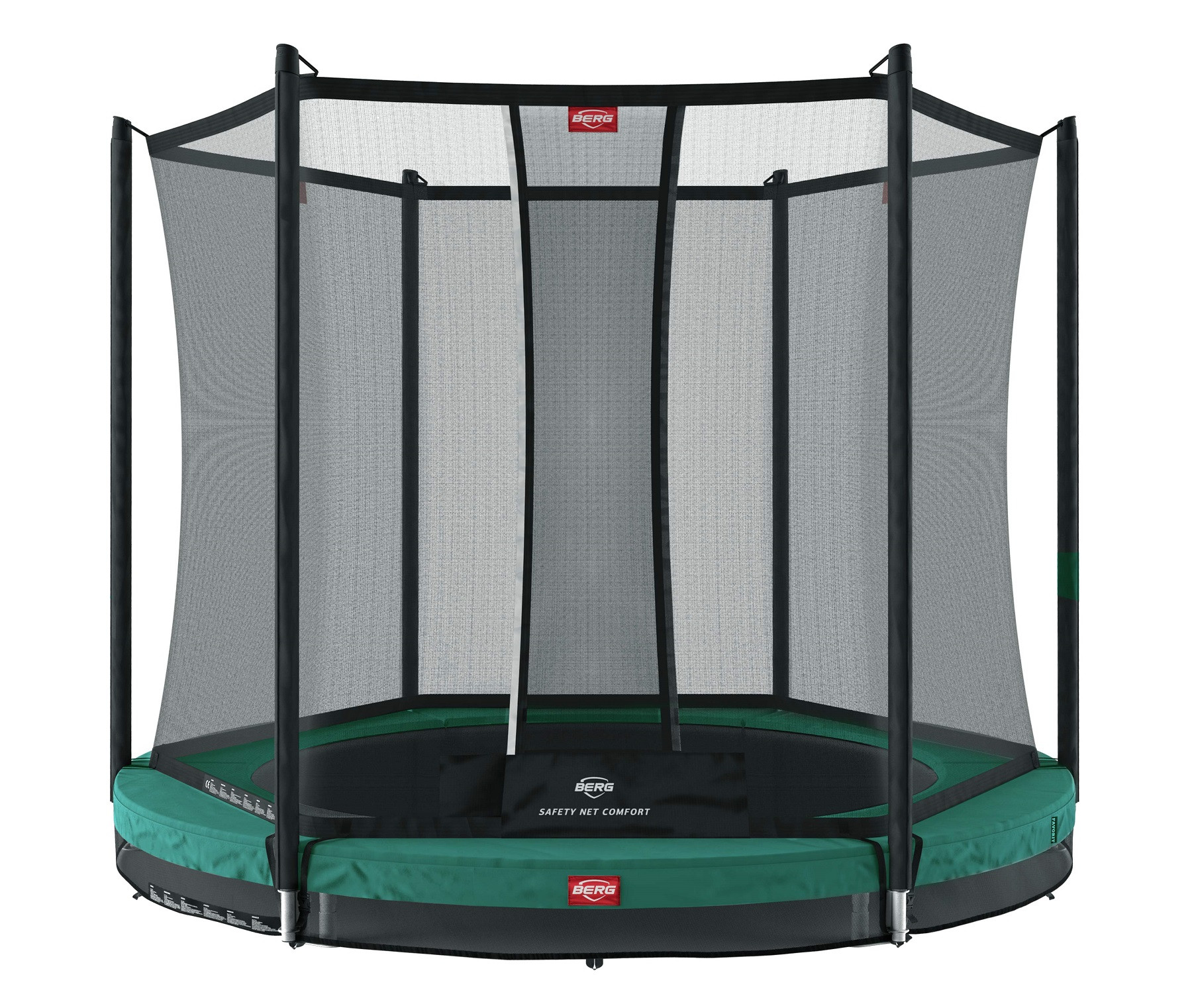 BERG Favorit trampolin InGround 330 cm Grün + Safety Net Comfort