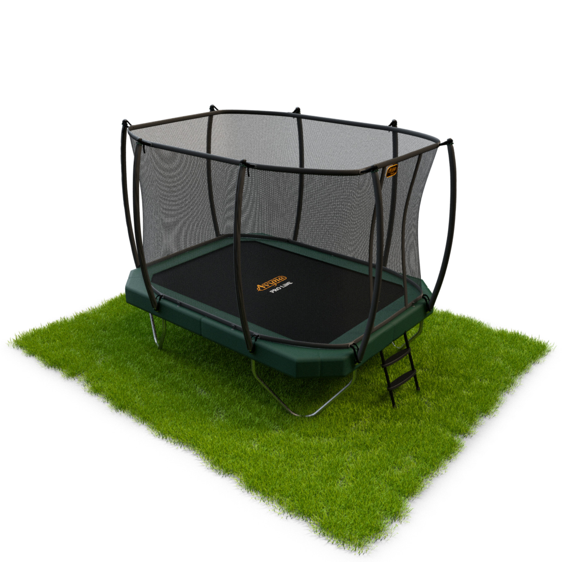 Avyna Pro-Line Trampolin mit Sicherheitsnetz 380 x 255 cm (238) - Grün