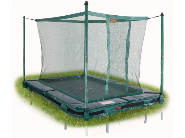 Avyna Trampolin Pro-Line - Inground - mit Sicherheitsnetz 215 x 155 cm (203) - Grün