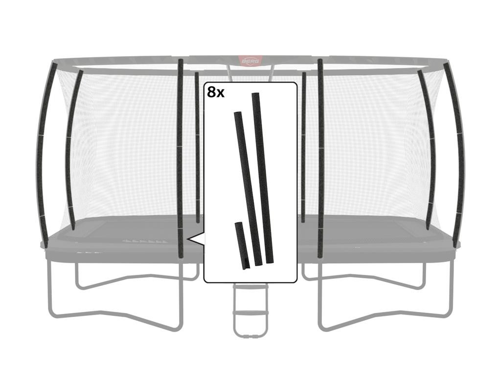 BERG Trampolin-Sicherheitsnetzteil - Ultim Safety Net DLX XL - Satz Schaumstoffteile