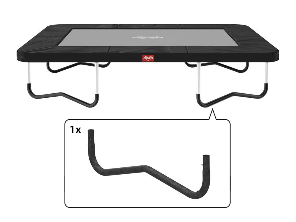 BERG Trampolinteil - Ultim Favorit - W Bein 280 x 190 cm Schwarz
