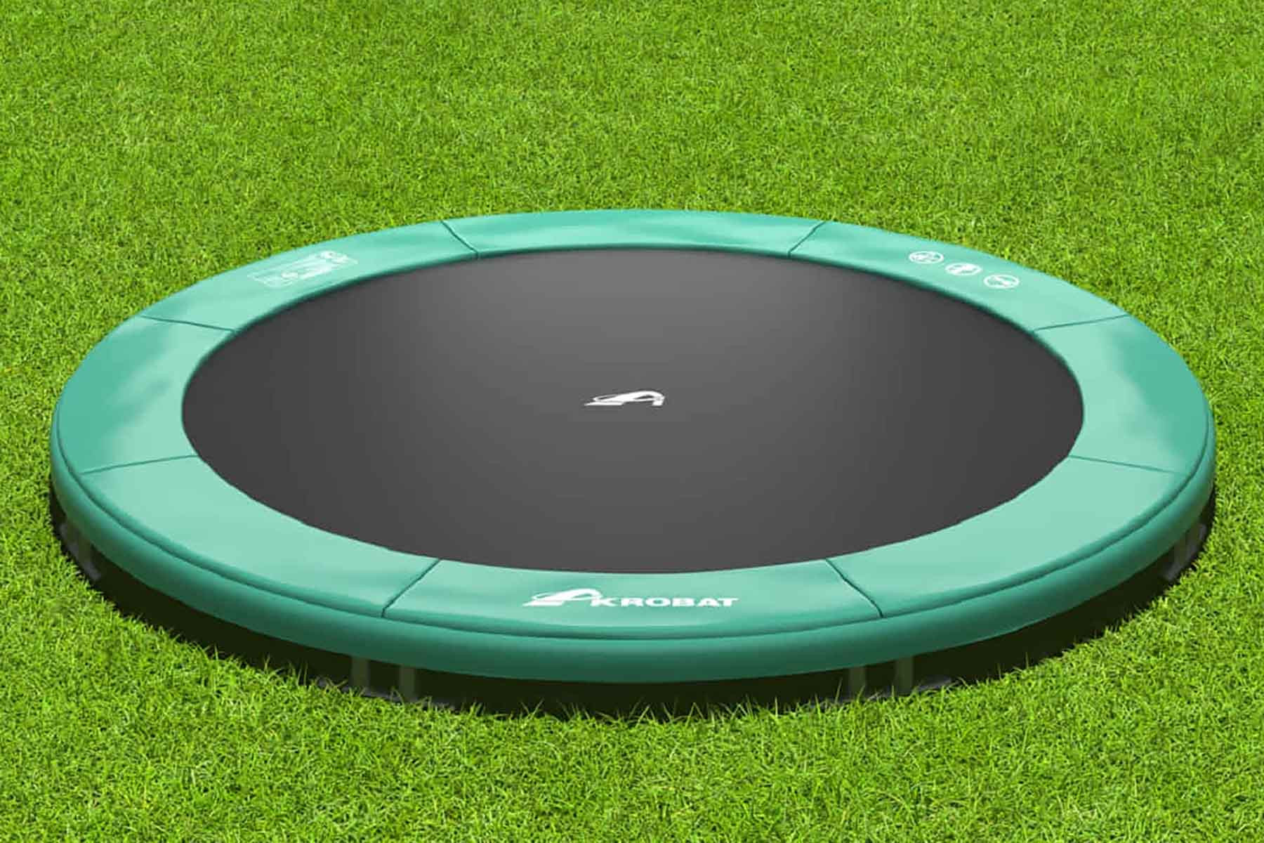 Akrobat Trampolin Primus - Inground - 305 cm - Rund - Grün