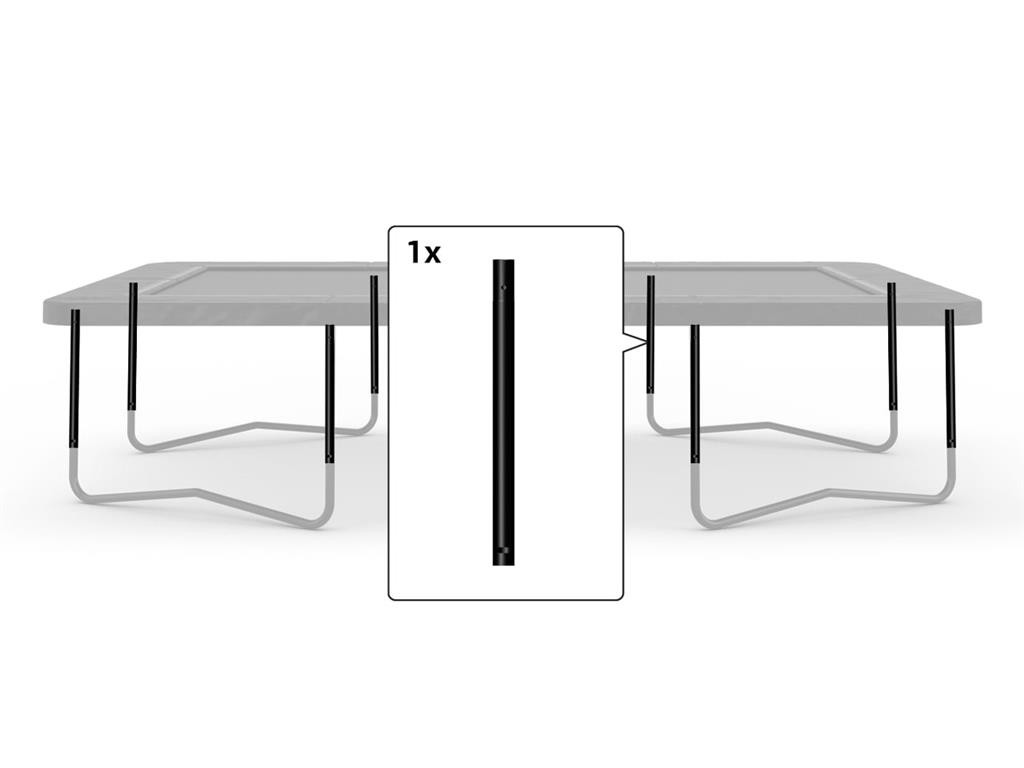 BERG Trampolinteil - Ultim Favorit - Zwischenbein 410 x 250 cm Schwarz
