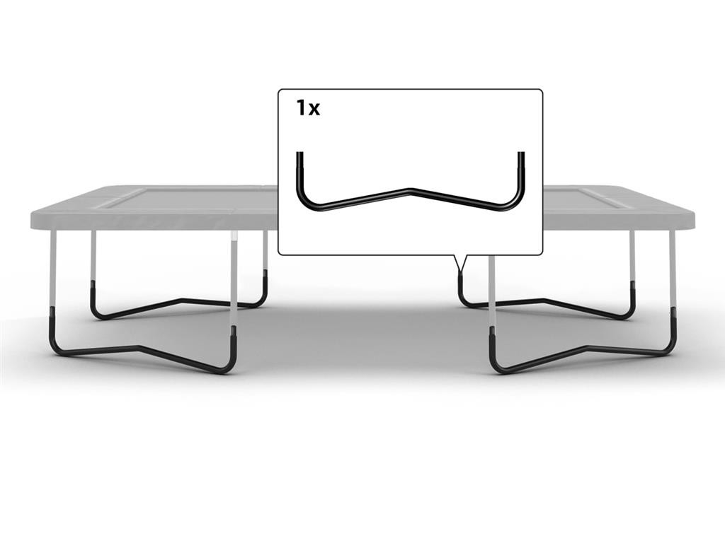 BERG Trampolinteil - Ultim Favorit - W Bein 410 x 250 cm Schwarz