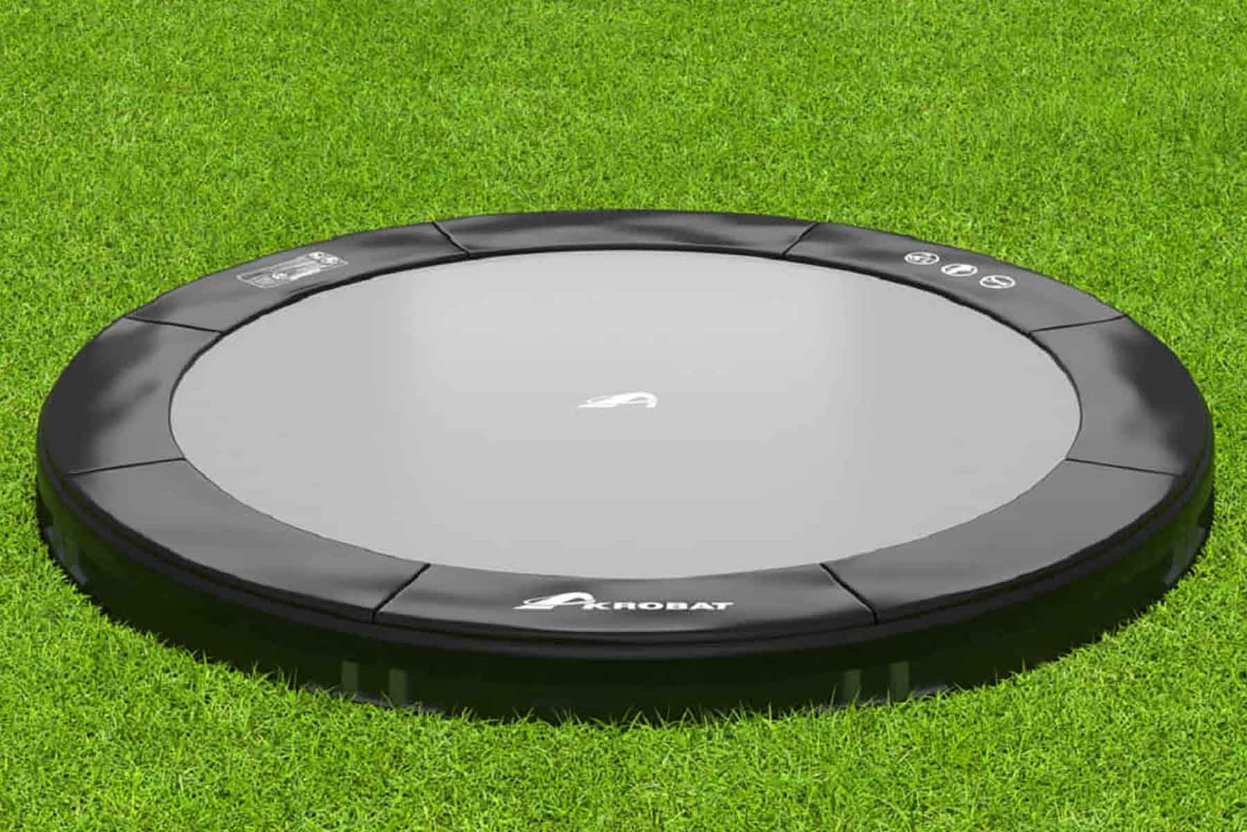 Akrobat Trampolin Primus Inground - 365 cm - Rund - Schwarz