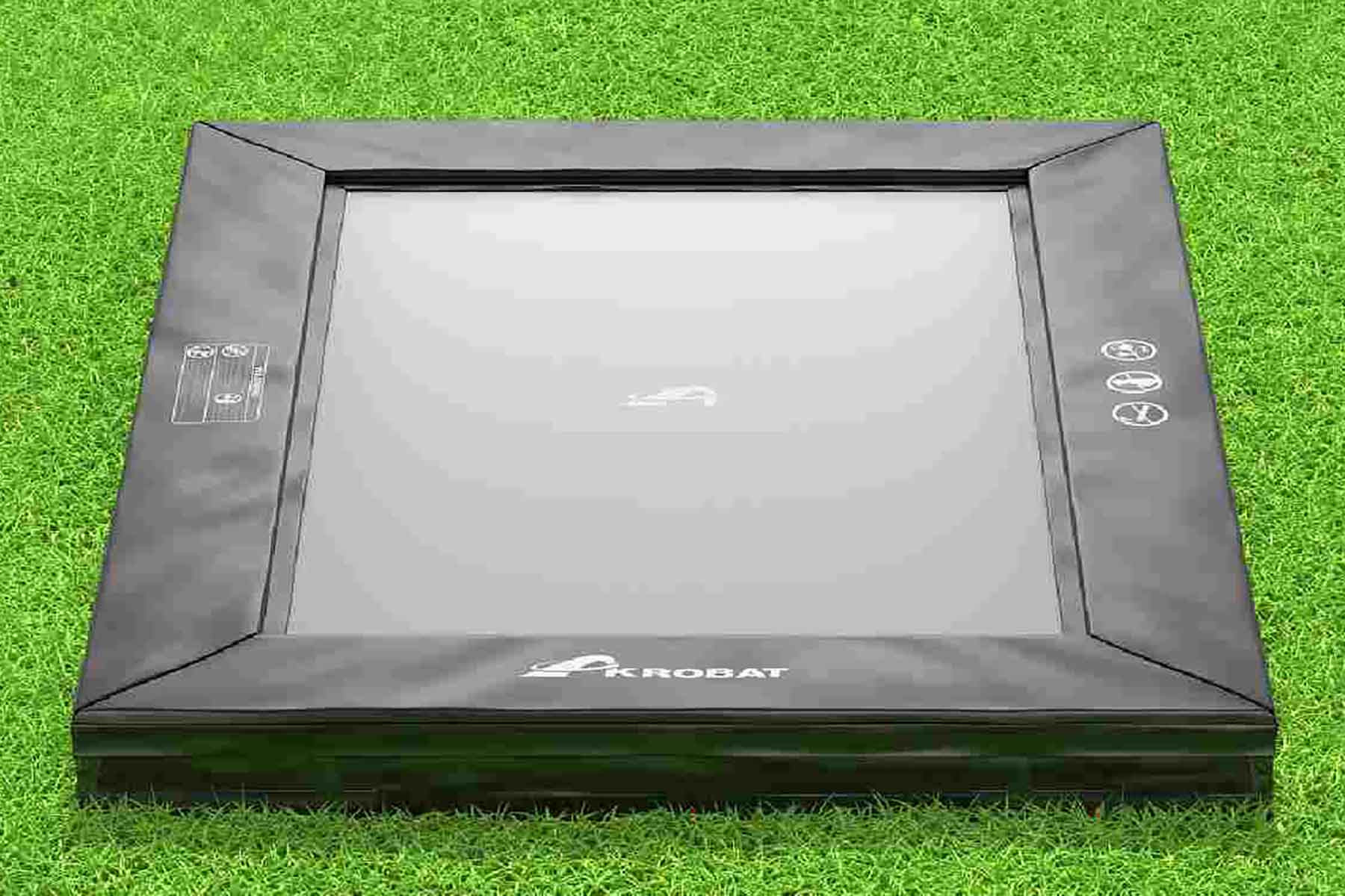 Akrobat Trampolin Primus Inground - 335 x 244 cm - Rechteck - Schwarz