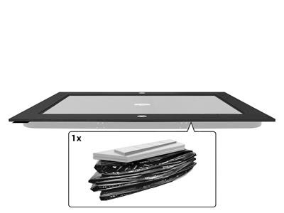 BERG Trampolin-Schutzrand Ultim Elite - Regular - 500 x 300 cm - Grau