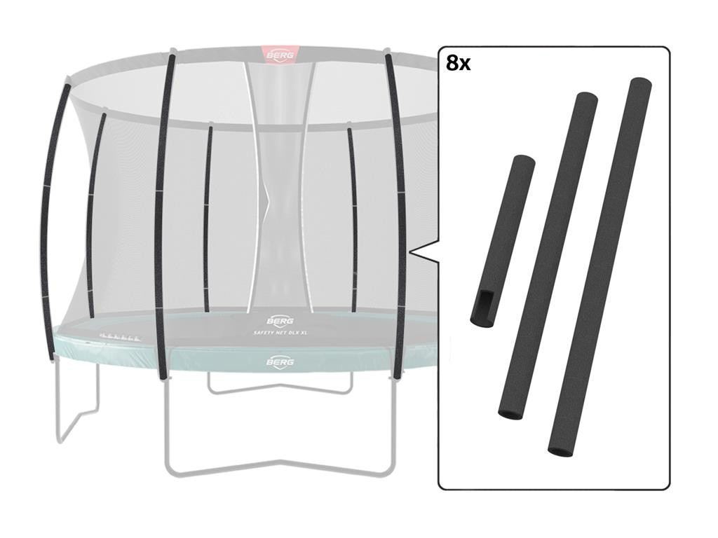 BERG Trampolin-Sicherheitsnetzteile - Sicherheitsset Deluxe XL - Set Schaumstoffteile