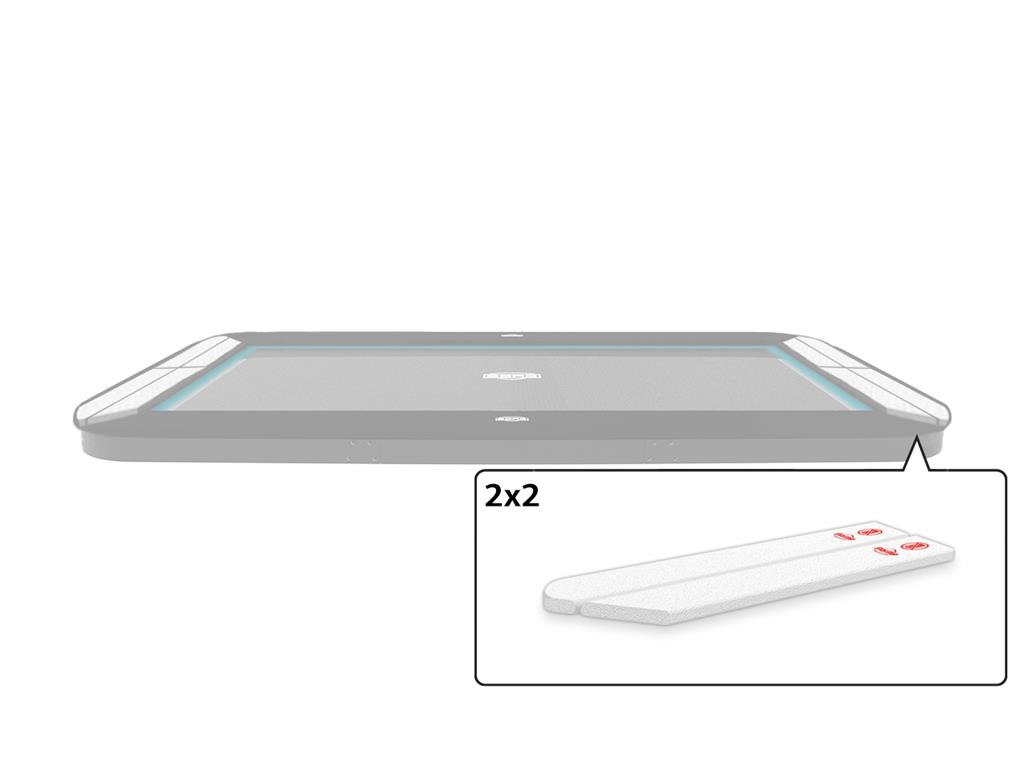BERG Trampolinteil - Ultim Elite - Abgerundete Ecke Schaumstoffteile Schutzrand (2x2)