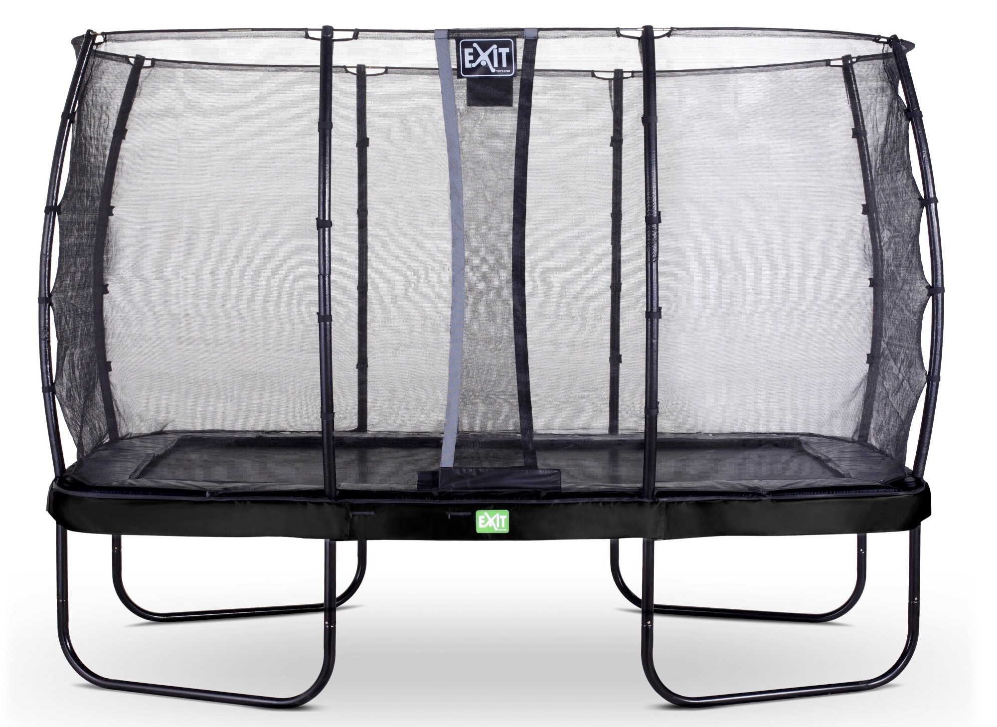 EXIT Trampolin Elegant mit Sicherheitsnetz - Economy - 427 x 244 cm - Schwarz