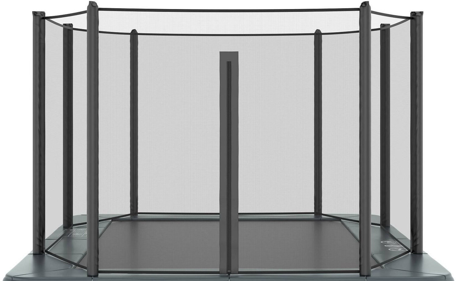 Sicherheitsnetz Trampolin Akrobat - Geeignet für Primus und Orbit - 520 x 305 cm - Rechteck - Set Full - Schwarz