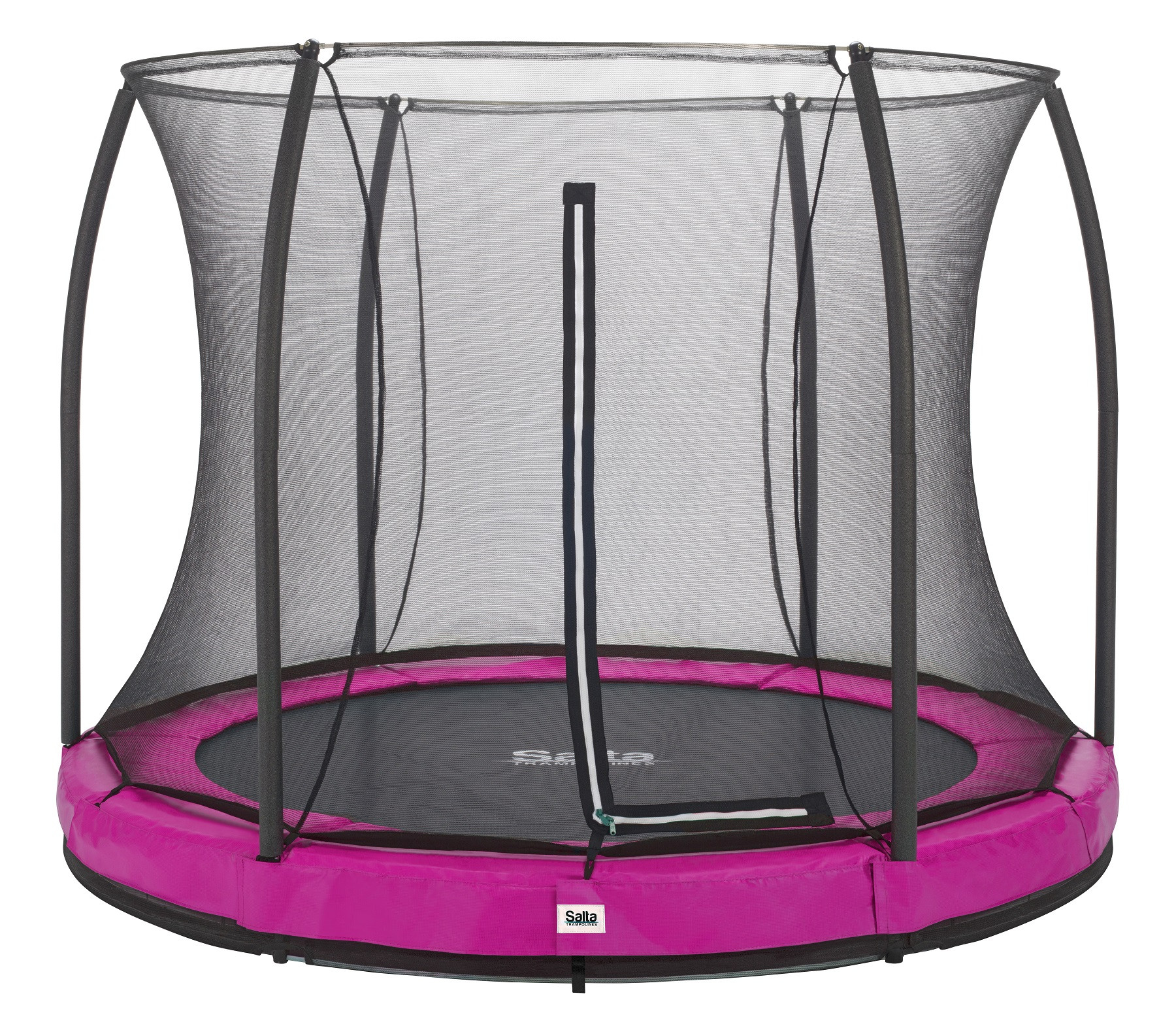 Salta Trampolin Comfort Edition Ground - 213cm - Rund Pink