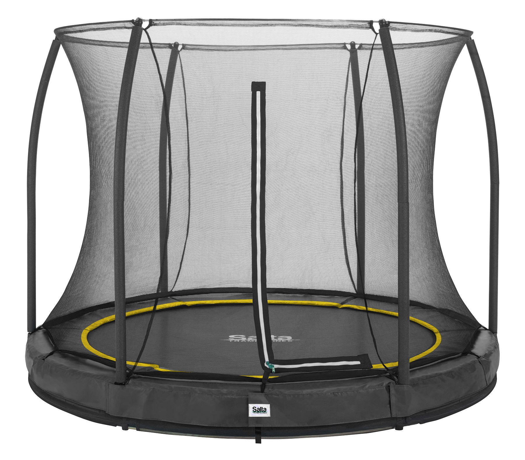 Salta Trampolin Comfort Edition Ground - 251cm - Rund Schwarz