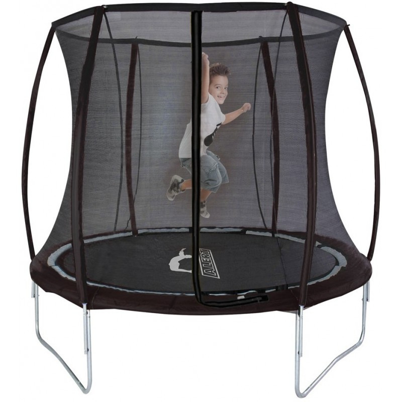ALERT Trampolin mit Sicherheitsnetz 245 cm - Schwarz
