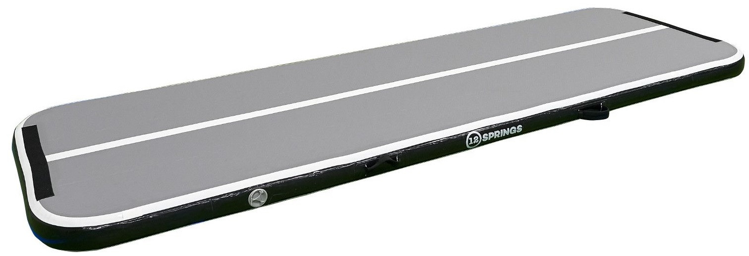 12SPRINGS Airtrack 300 x 100 x 10 cm Standard - Schwarz