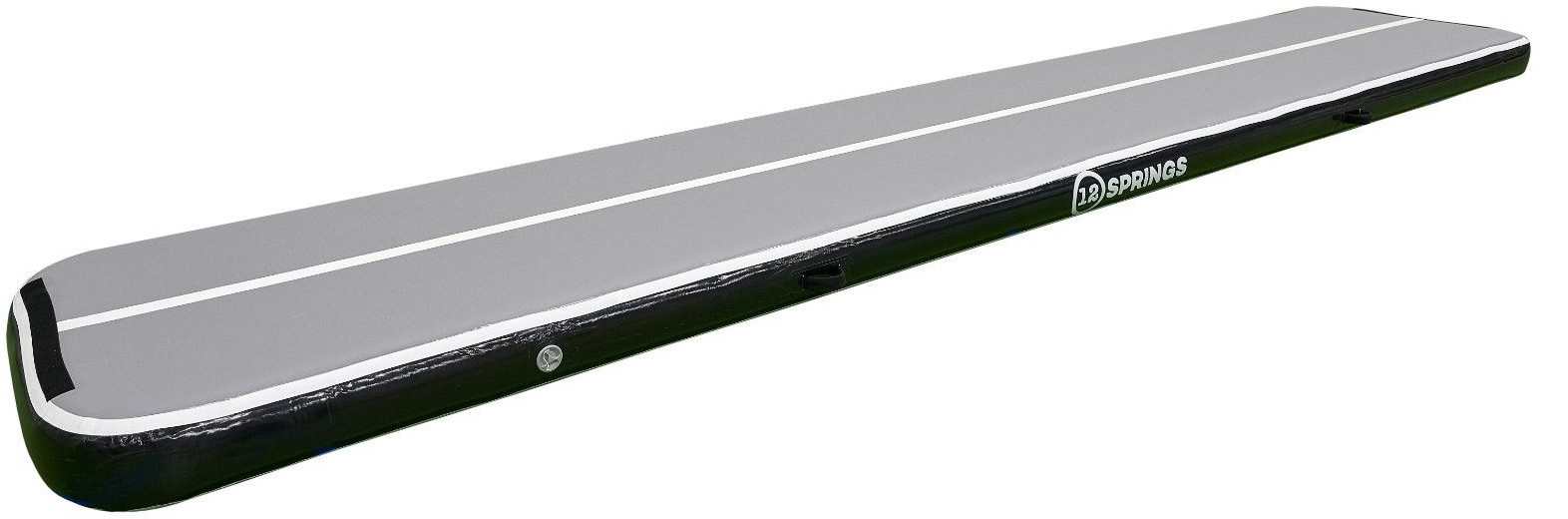 12SPRINGS Airtrack - 500 x 100 x 20 cm - Plus - Schwarz