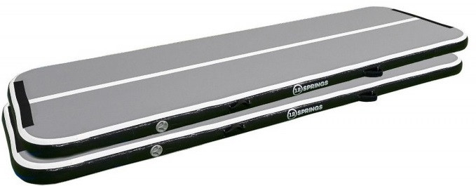 2er-Set - 12SPRINGS Airtrack 300 x 100 x 10 cm Standard - Schwarz
