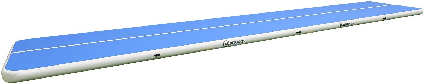 12SPRINGS Airtrack - Pro - 1200 x 200 x 30 cm - Blau / Weiß
