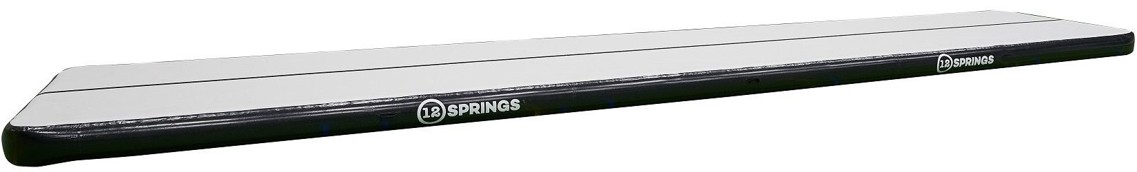 12SPRINGS Airtrack - 1200 x 300 x 20 cm - Plus - Schwarz